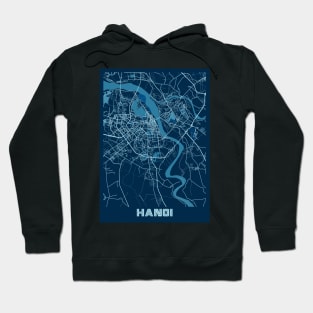 Hanoi - Vietnam Peace City Map Hoodie